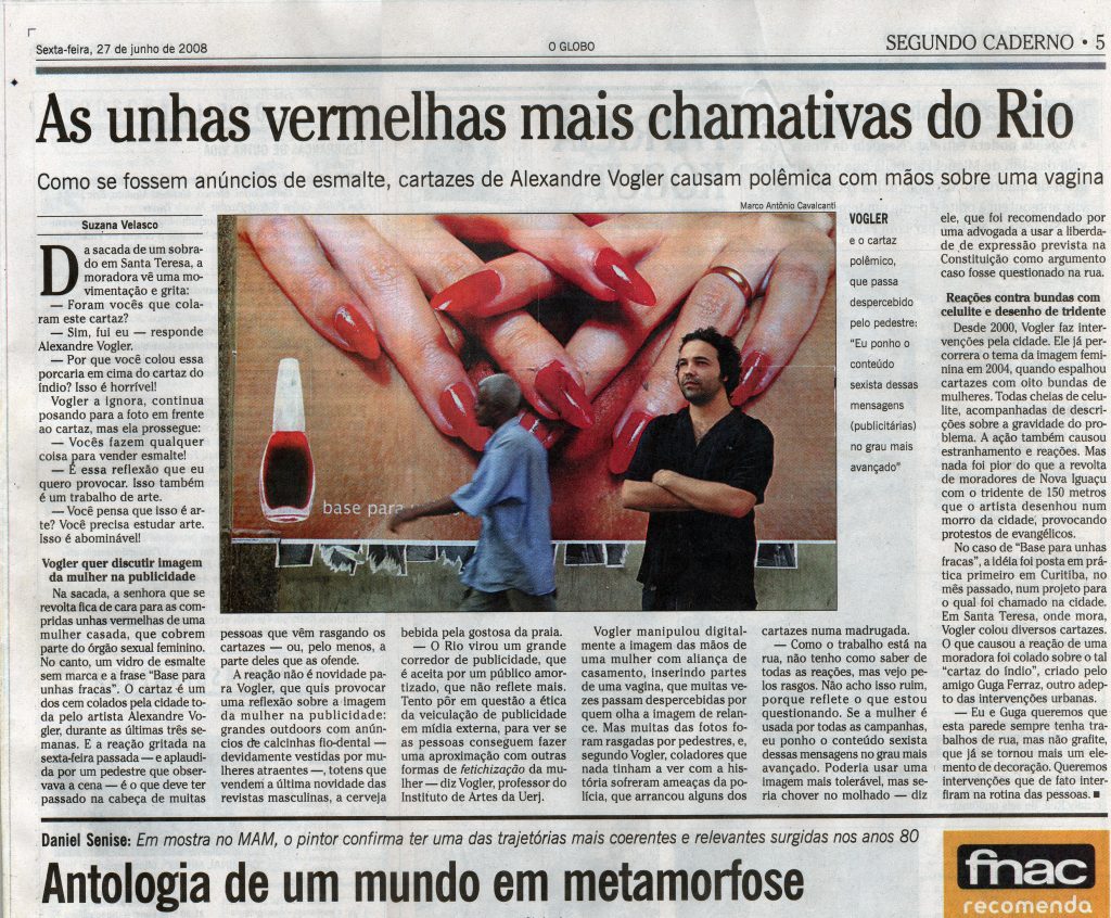 Base para Unhas Fracas - O GLOBO 2008